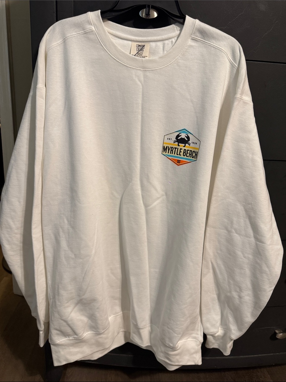Myrtle Beach Crewneck Sweatshirt - White